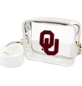 Capri Designs Capri Designs White Varsity Patch Purse