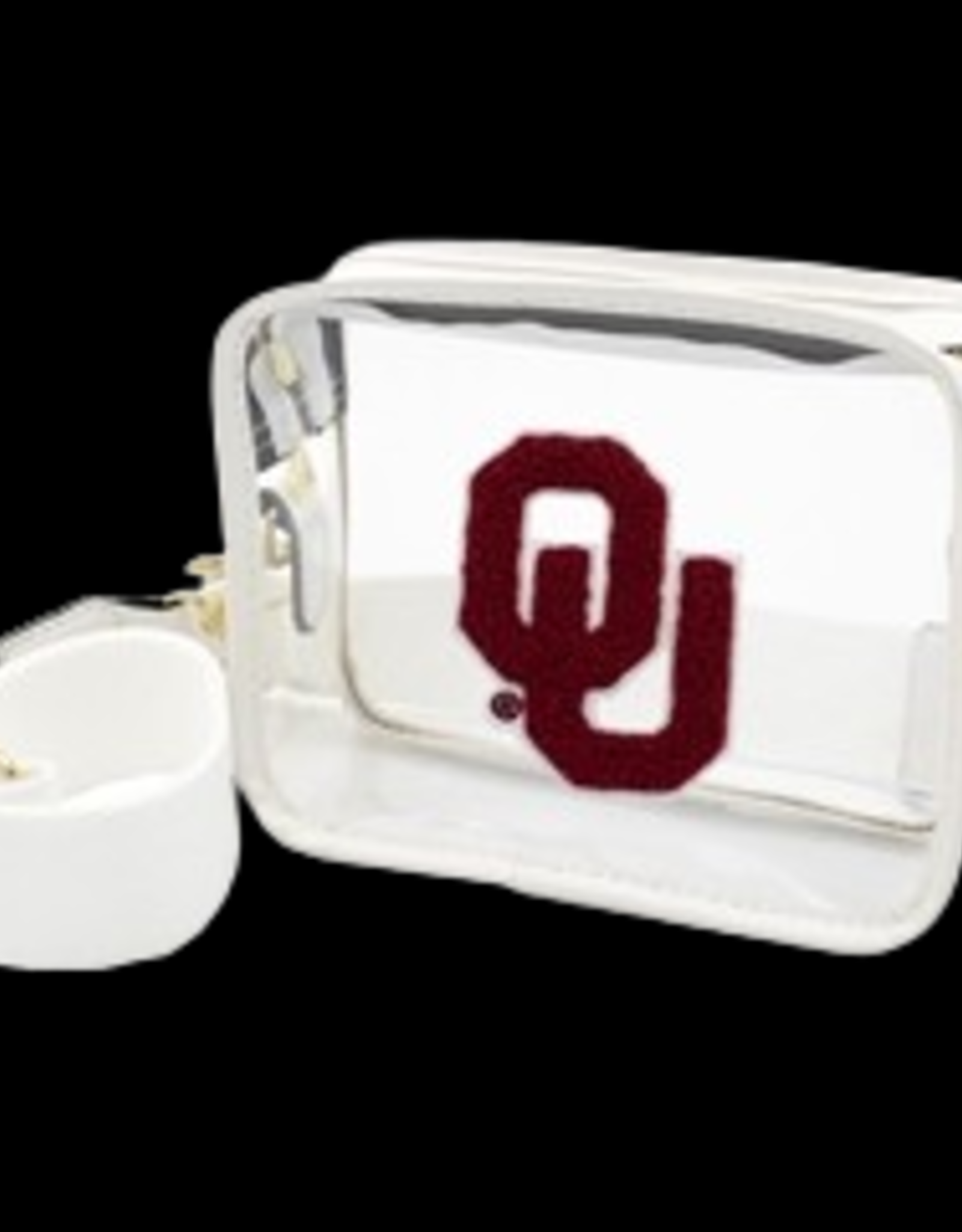 Capri Designs Capri Designs White Varsity Patch Purse