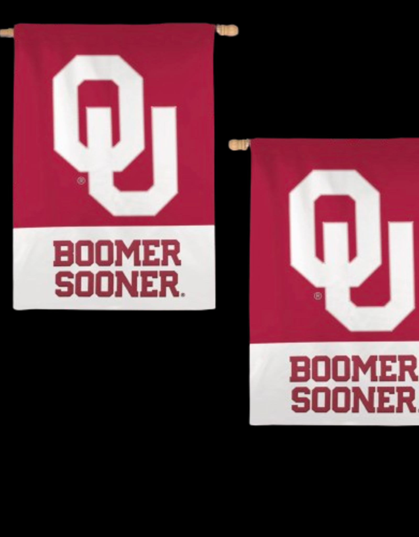 WinCraft OU Boomer Sooner Applique Banner 28"x40"