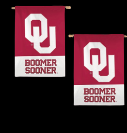 WinCraft OU Boomer Sooner Applique Banner 28"x40"
