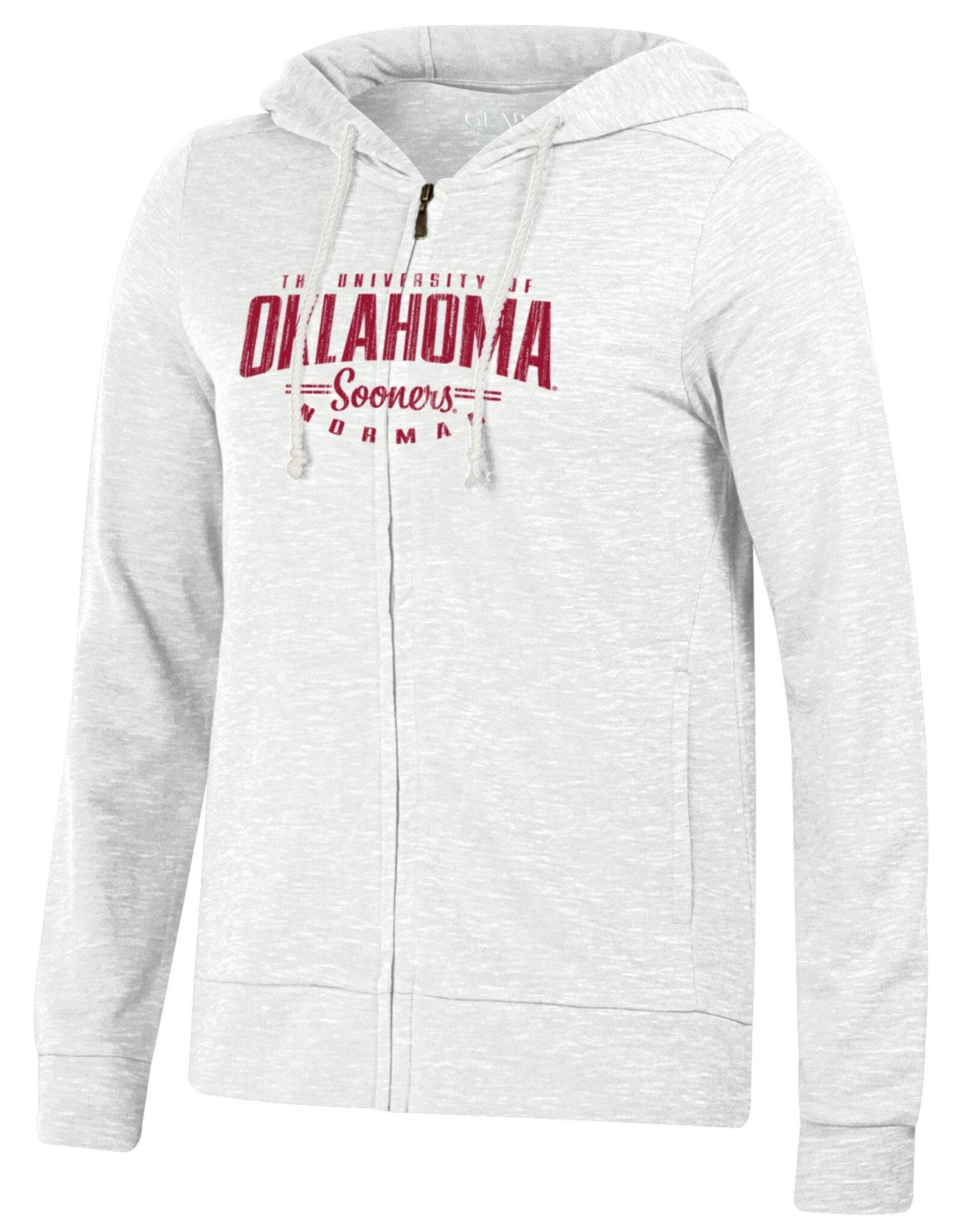 Gear For Sports Women's Oklahoma Zurry Winter White Full Zip Hood