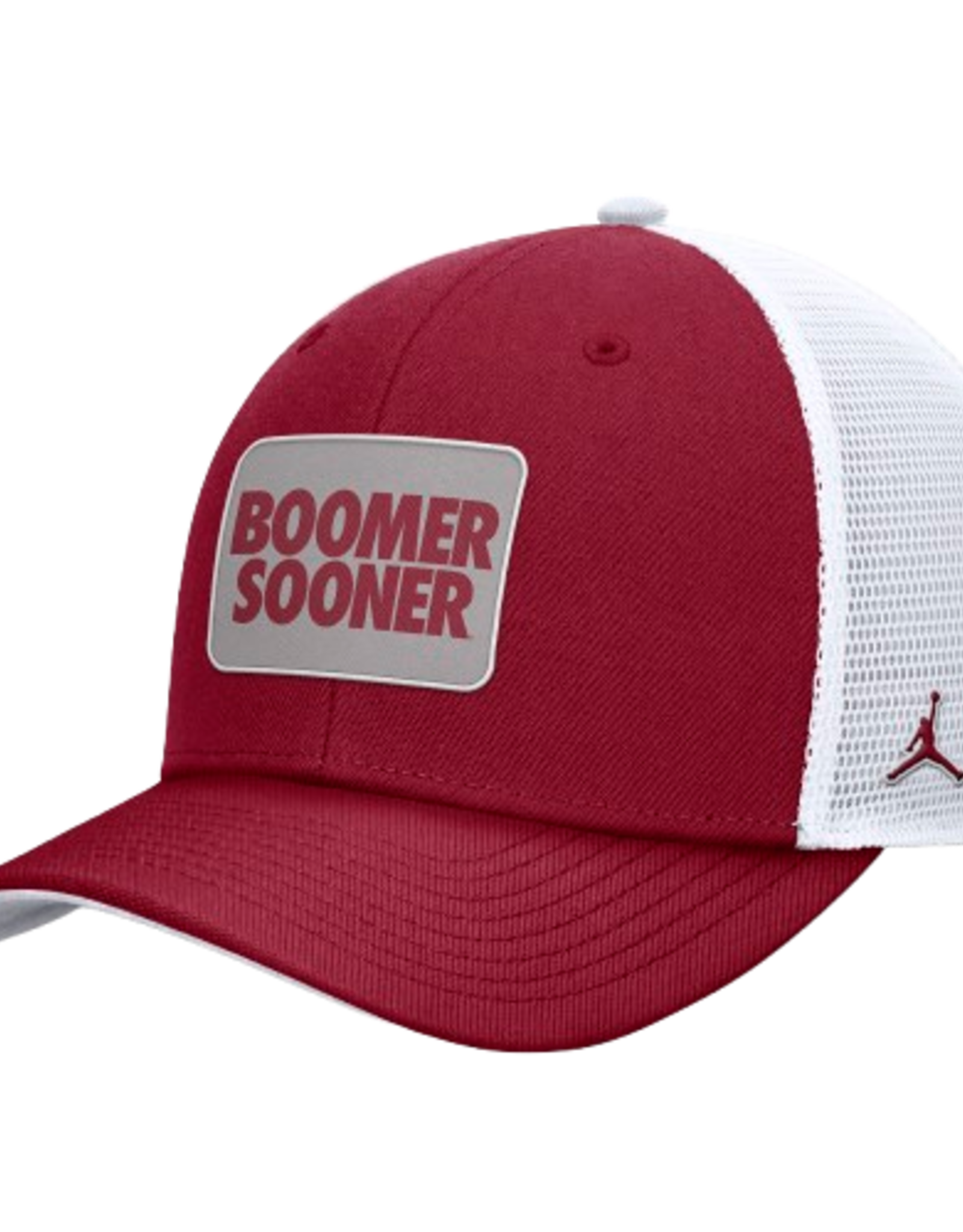 Jordan Jordan Crimson Boomer Sooner Patch Rise Structured Trucker Cap
