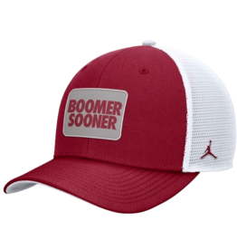 Jordan Jordan Crimson Boomer Sooner Patch Rise Structured Trucker Cap