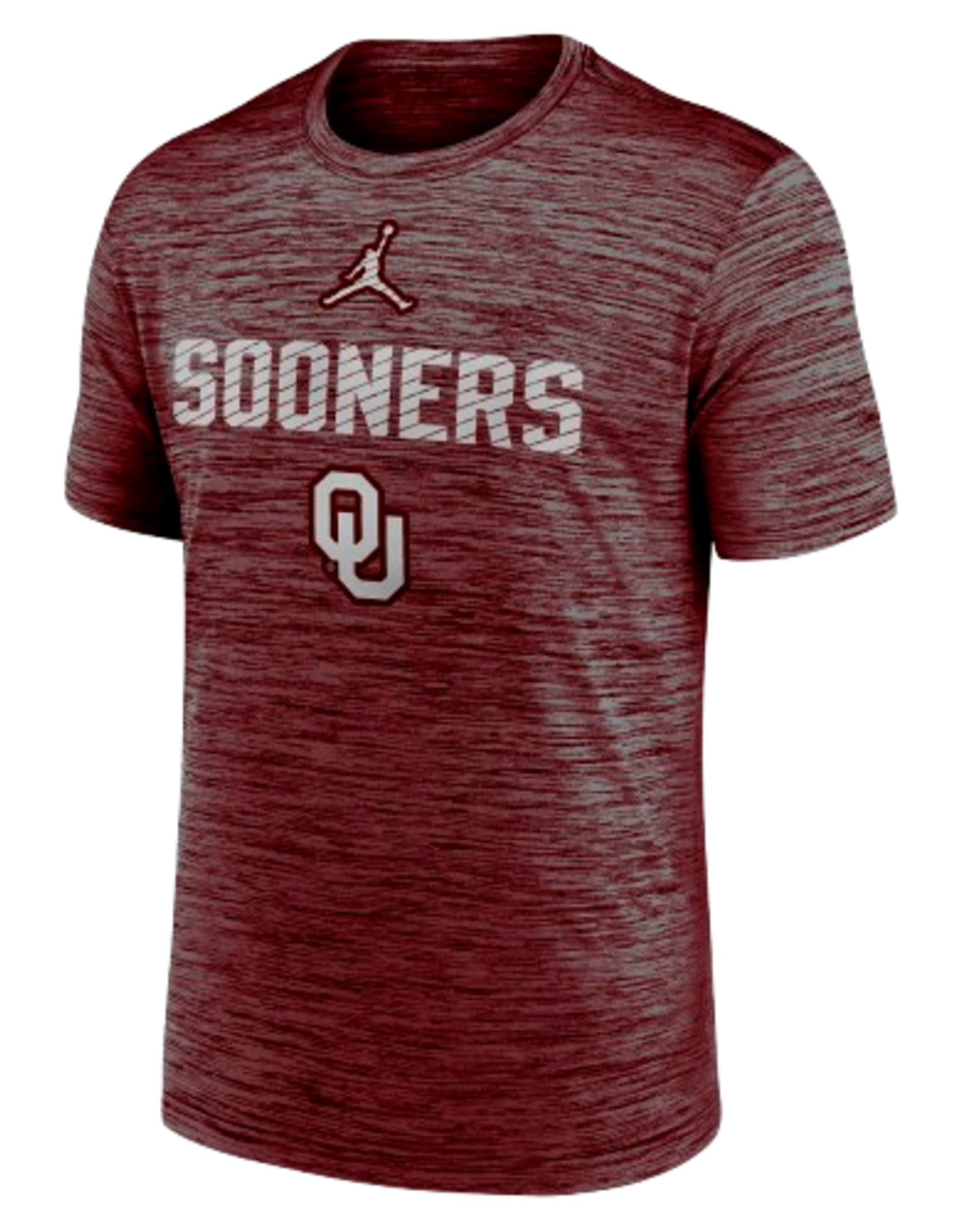 Jordan Men's Jordan Crimson Sooners Velocity Slant Tee