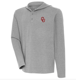 Antigua Mens Dedicated Hooded Henley