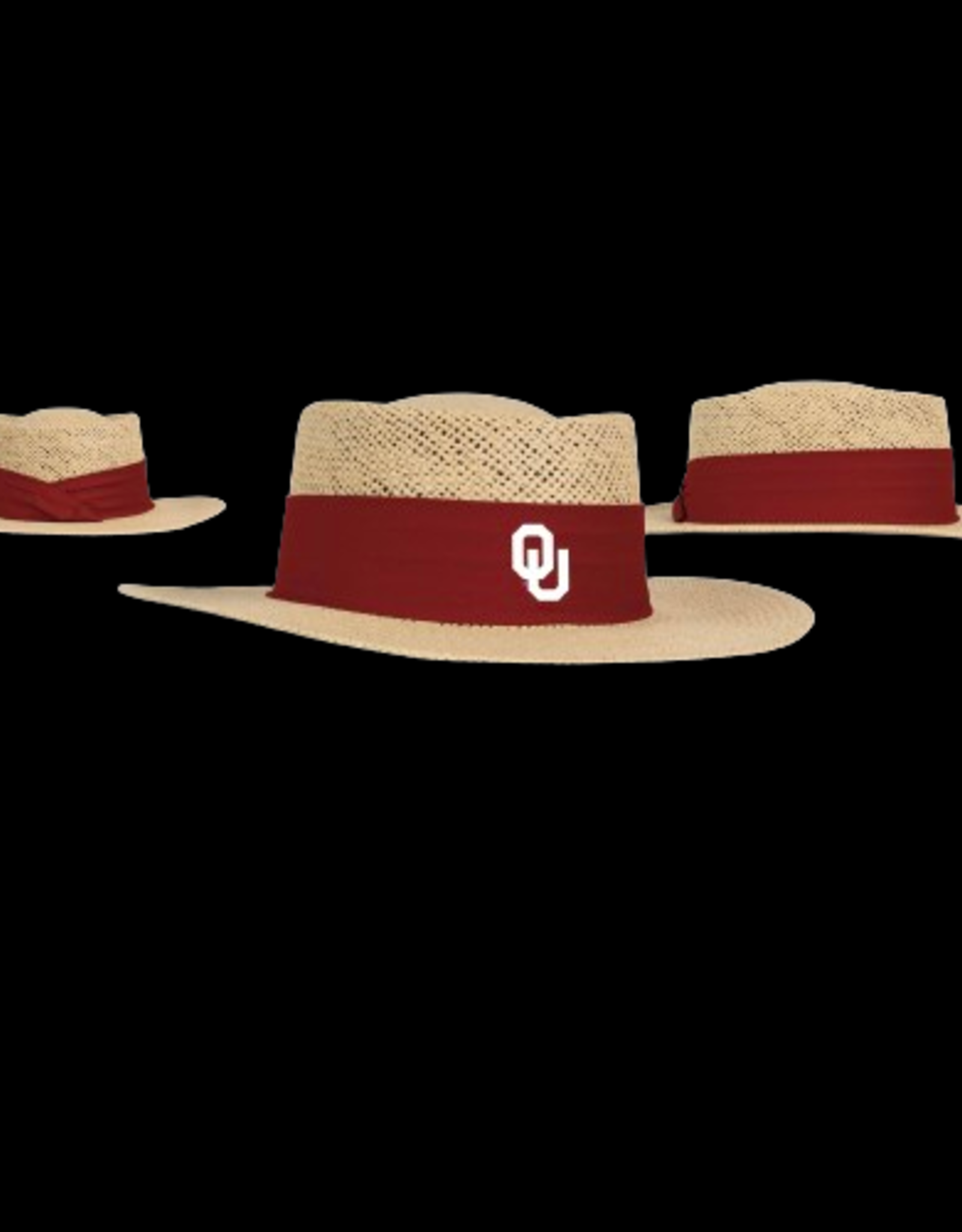 Mens OU Gambler Straw Hat Balfour of Norman