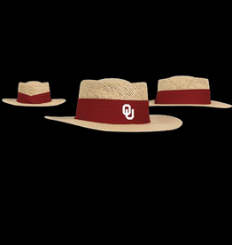 ahead Mens OU Gambler Straw Hat