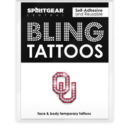 Spirit Gear Oklahoma Sooner OU Bling Tattoo