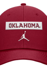 Jordan Jordan Oklahoma Slant Crimson Rise Structured Trucker Cap