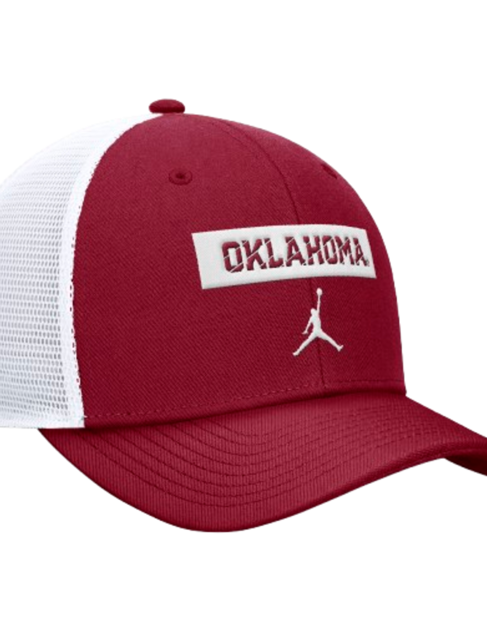 Jordan Jordan Oklahoma Slant Crimson Rise Structured Trucker Cap
