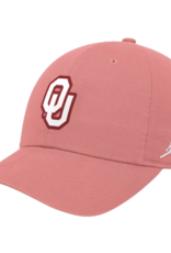 Jordan Jordan Washed Crimson Rubberized Patch OU Unstructured Club Cap