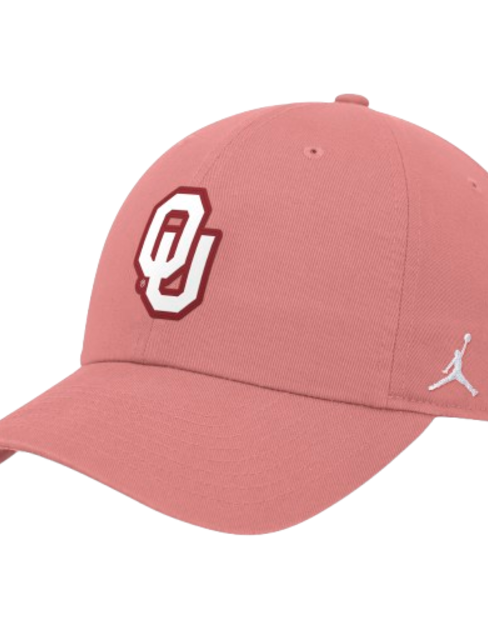 Jordan Jordan Washed Crimson Rubberized Patch OU Unstructured Club Cap
