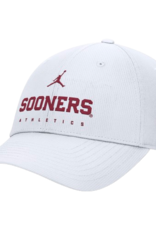 Jordan Jordan Sooner Athletics White DriFit Club Structured On-Field Cap