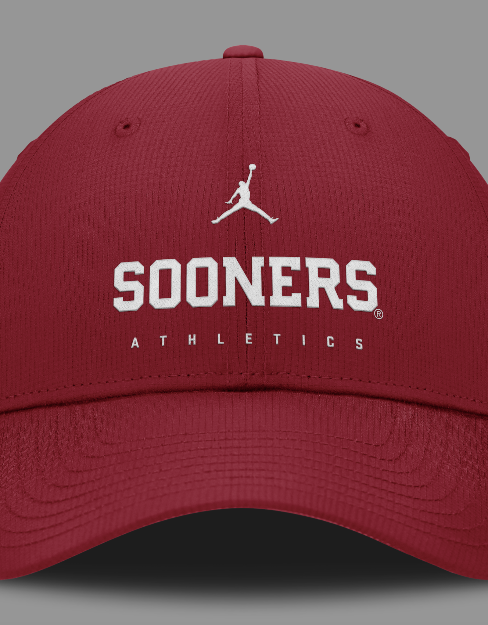 Jordan Jordan Sooner Athletics Crimson DriFit Club Structured On-Field Cap