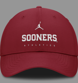 Jordan Jordan Sooner Athletics Crimson DriFit Club Structured On-Field Cap