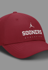 Jordan Jordan Sooner Athletics Crimson DriFit Club Structured On-Field Cap