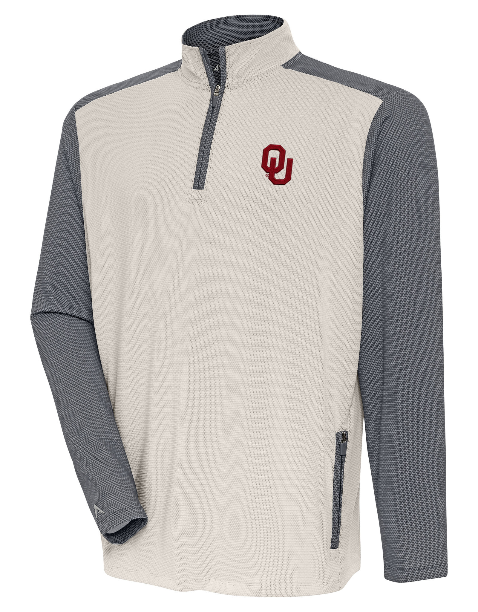Antigua Mens Risky LS 1/4 Zip Mock