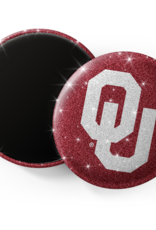 Spirit Gear OU Glitter Magnet 3" Dia.