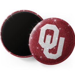 Spirit Gear OU Glitter Magnet 3" Dia.