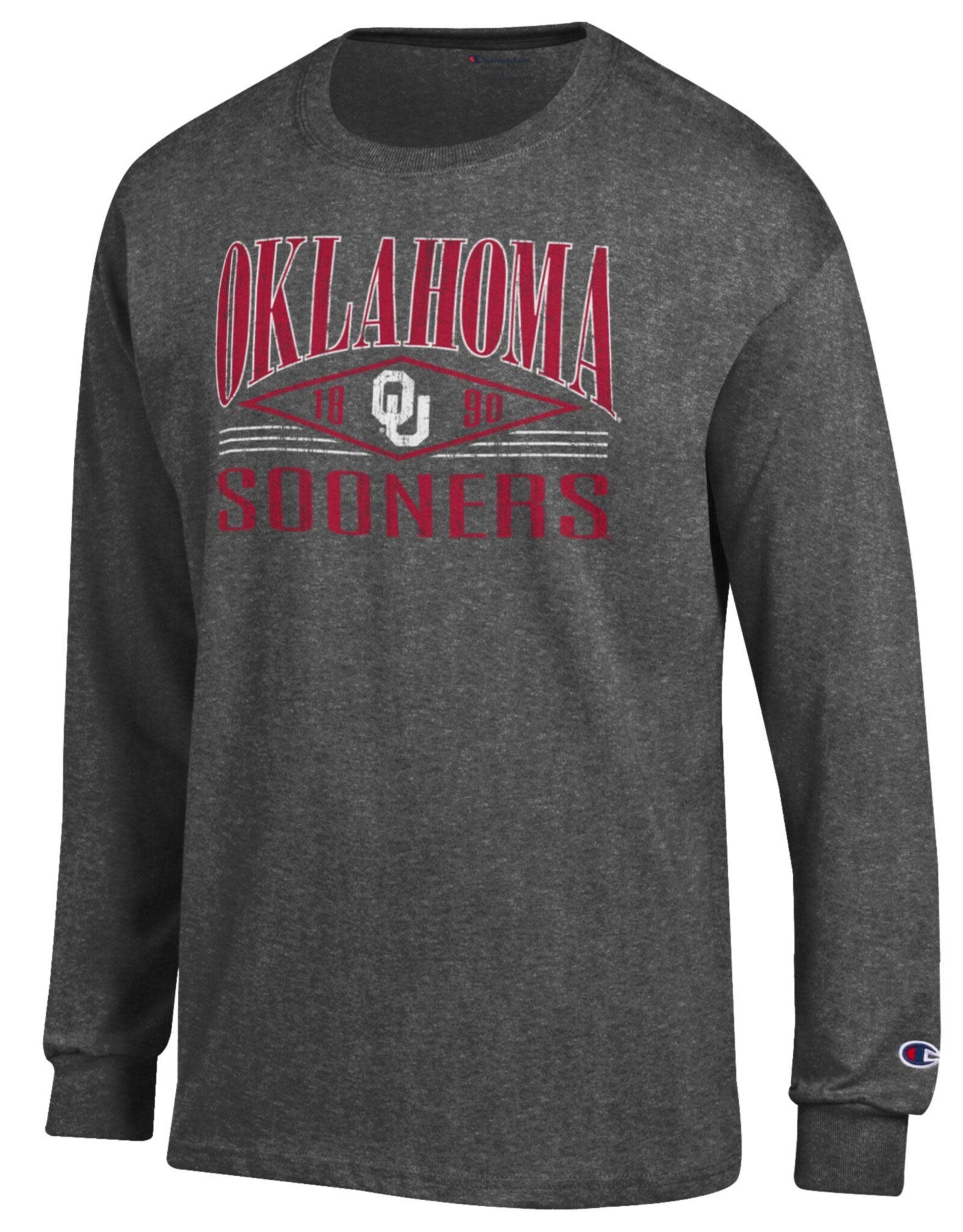 Champion Men's Oklahoma Sooners OU 1890 Granite LS Tee