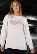 Chicka-d Womens Oklahoma Warm Up Crew Sweatshirt
