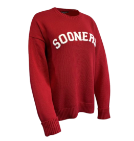 Emerson Street Womens Darby Chenille Letters Sweater