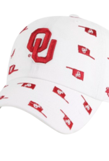 '47 Brand Oklahoma Sooners White Confetti 47 Clean Up Cap