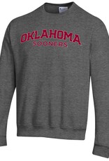 Champion Men's Champion Granite Oklahoma Sooners Fleece Crew