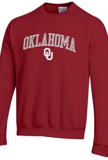 Champion Men's Champion Embroidered Oklahoma OU Fleece Crew