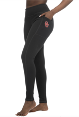 ZooZatz Women's ZooZatz Black OU Rib Pocket Legging ZooZatz Women's ZooZatz Black OU Rib Pocket Legging