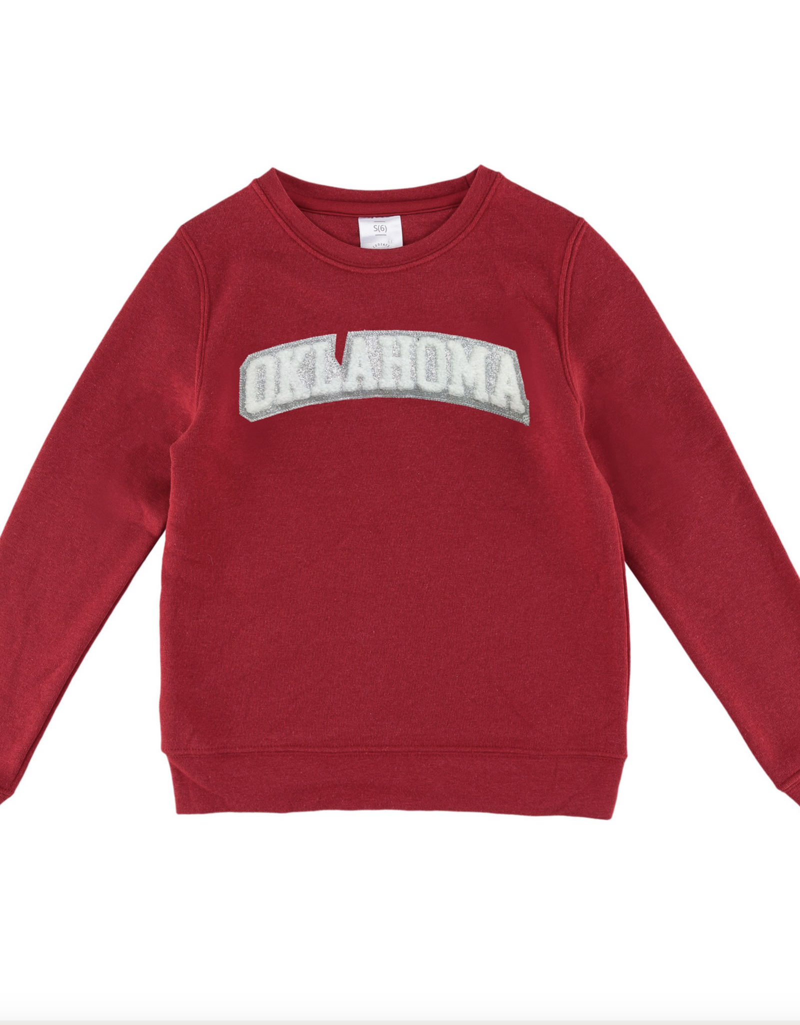 ZooZatz Girls' ZooZatz Crimson Oklahoma Glitter Crew