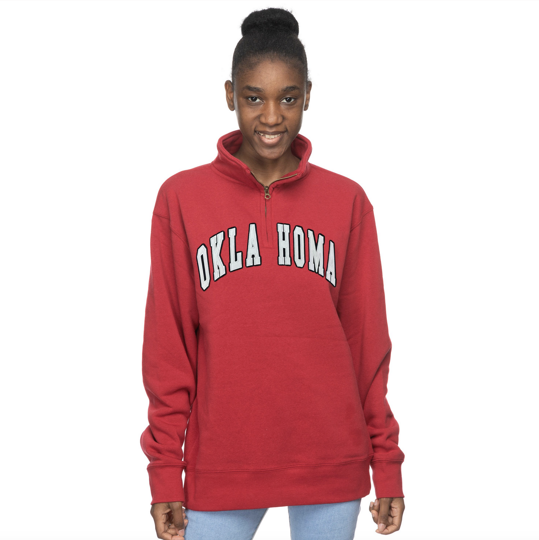 トップス OU Women's ZooZatz Crimson Oklahoma 1/4 Zip - Balfour of Norman