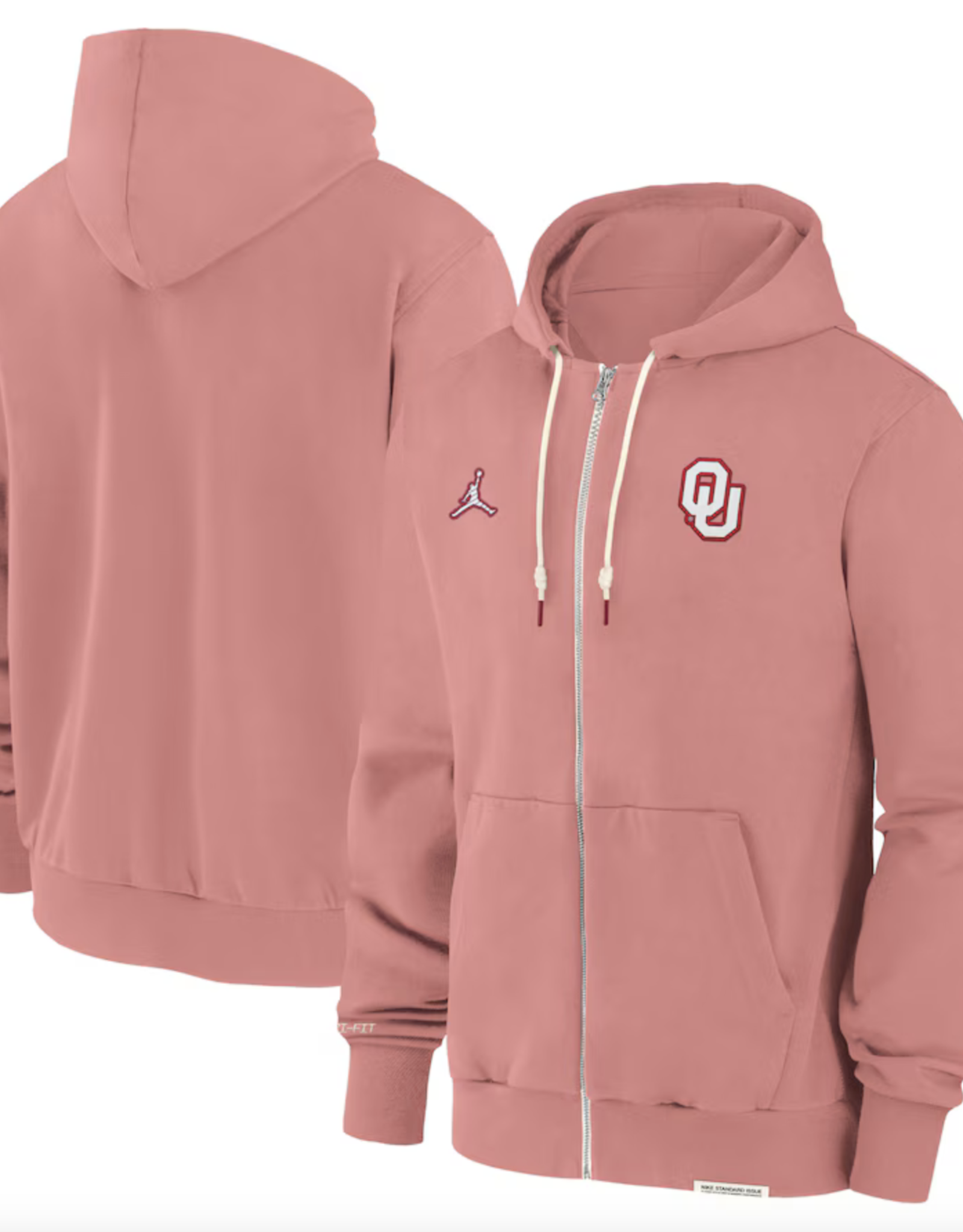 Jordan Men s Jordan OU Heather Crimson 2024 Sideline Player Performance Full Zip Hoodie
