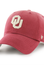 '47 Brand Oklahoma Sooners Razor Red Dusted '47 Clean Up Cap