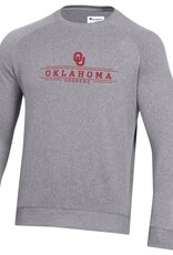 Champion Men's Champion Gray Oklahoma Sooners Triumph Raglan Fleece Crew