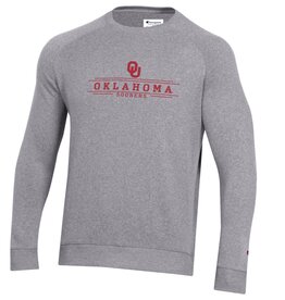 Champion Men's Champion Gray Oklahoma Sooners Triumph Raglan Fleece Crew