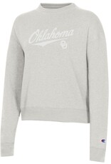 Champion Women's Script OU Triumph Pebblestone Fleece Crew