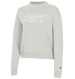 Champion Women's Script OU Triumph Pebblestone Fleece Crew