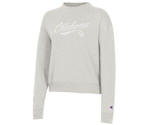 Women's Script OU Triumph Pebblestone Fleece Crew - Balfour of Norman