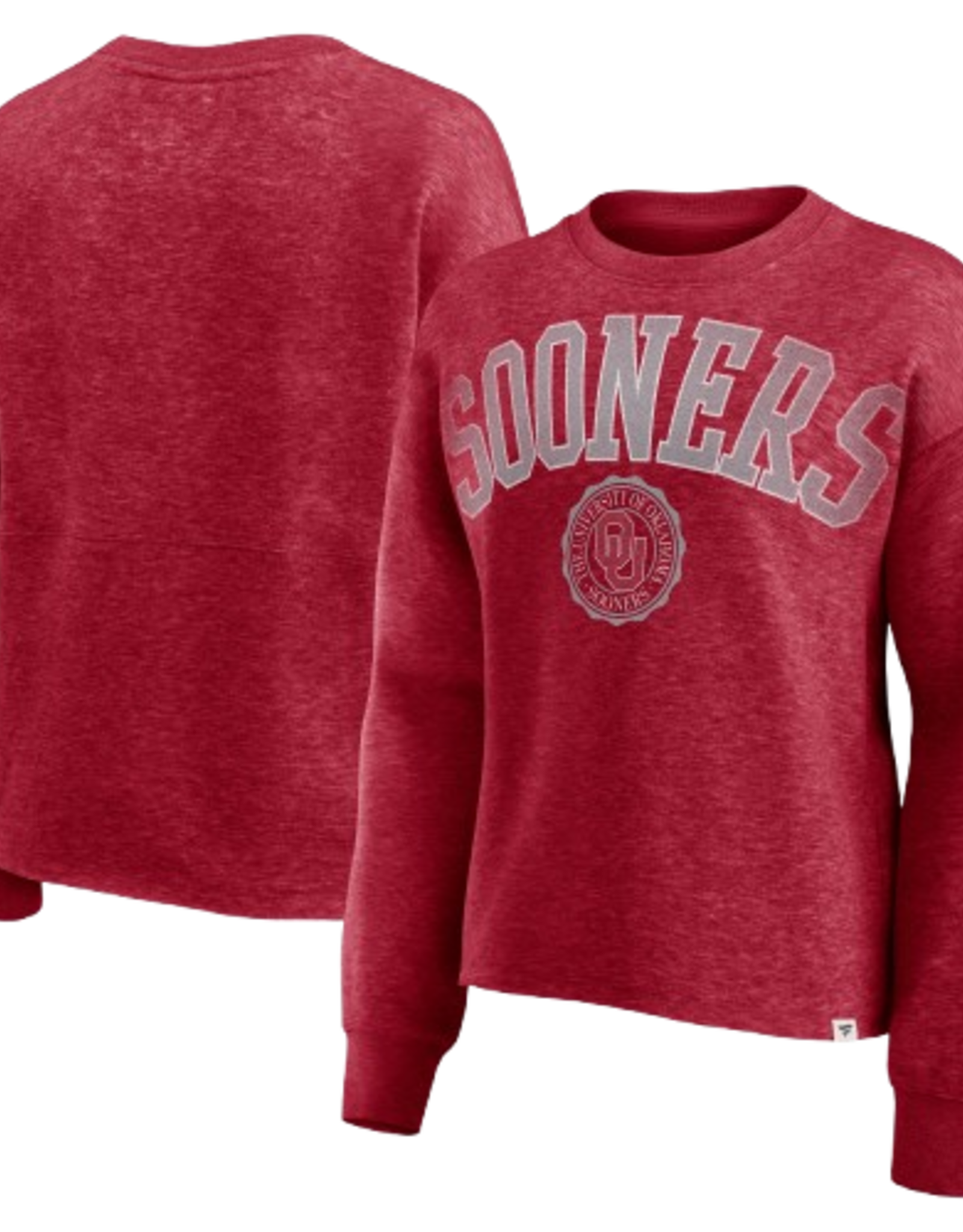 Fanatics Women's Sooners Oversize Tradition Fleece Crew