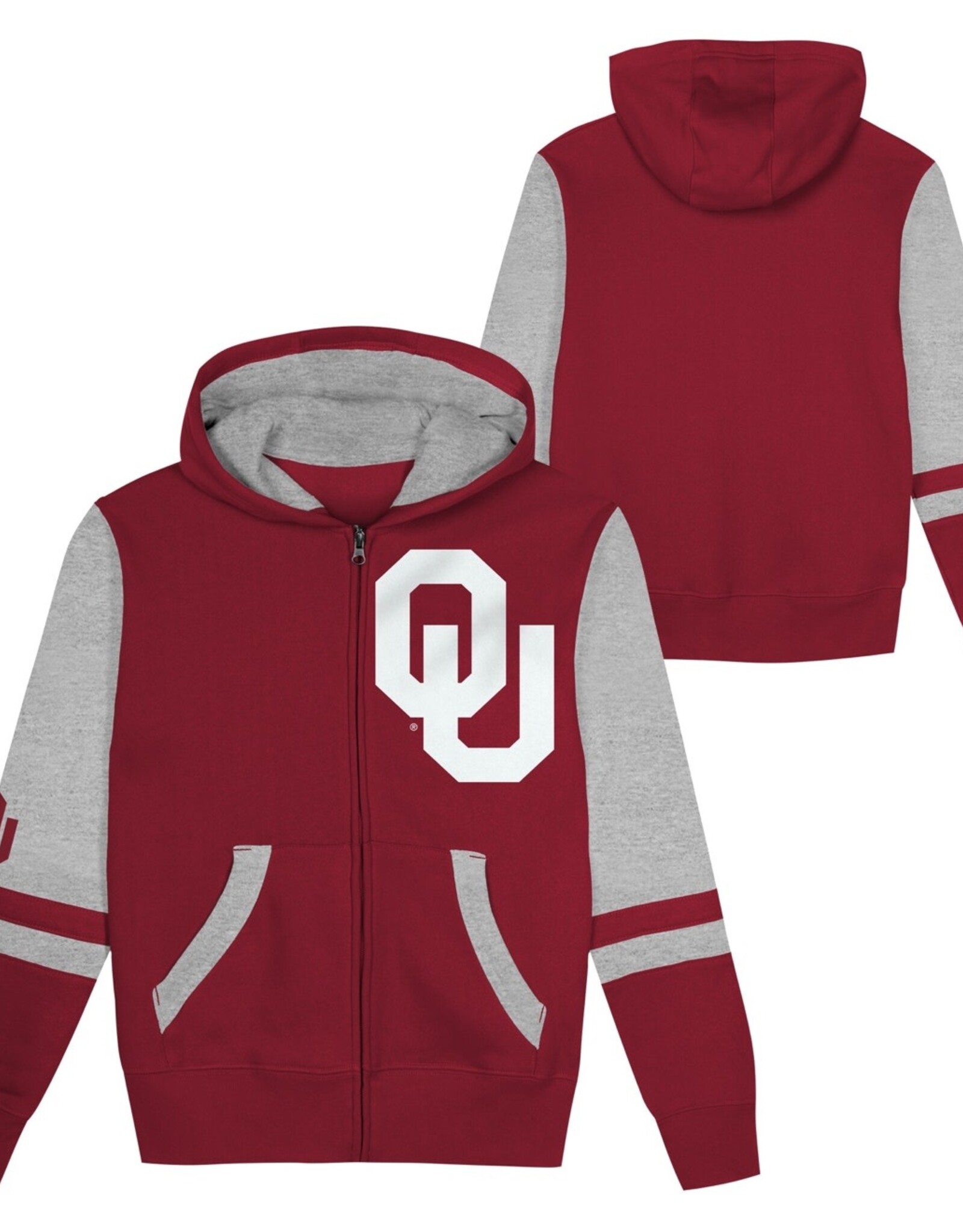 GEN2 Childrens OU Full Zip Color Block Hoodie