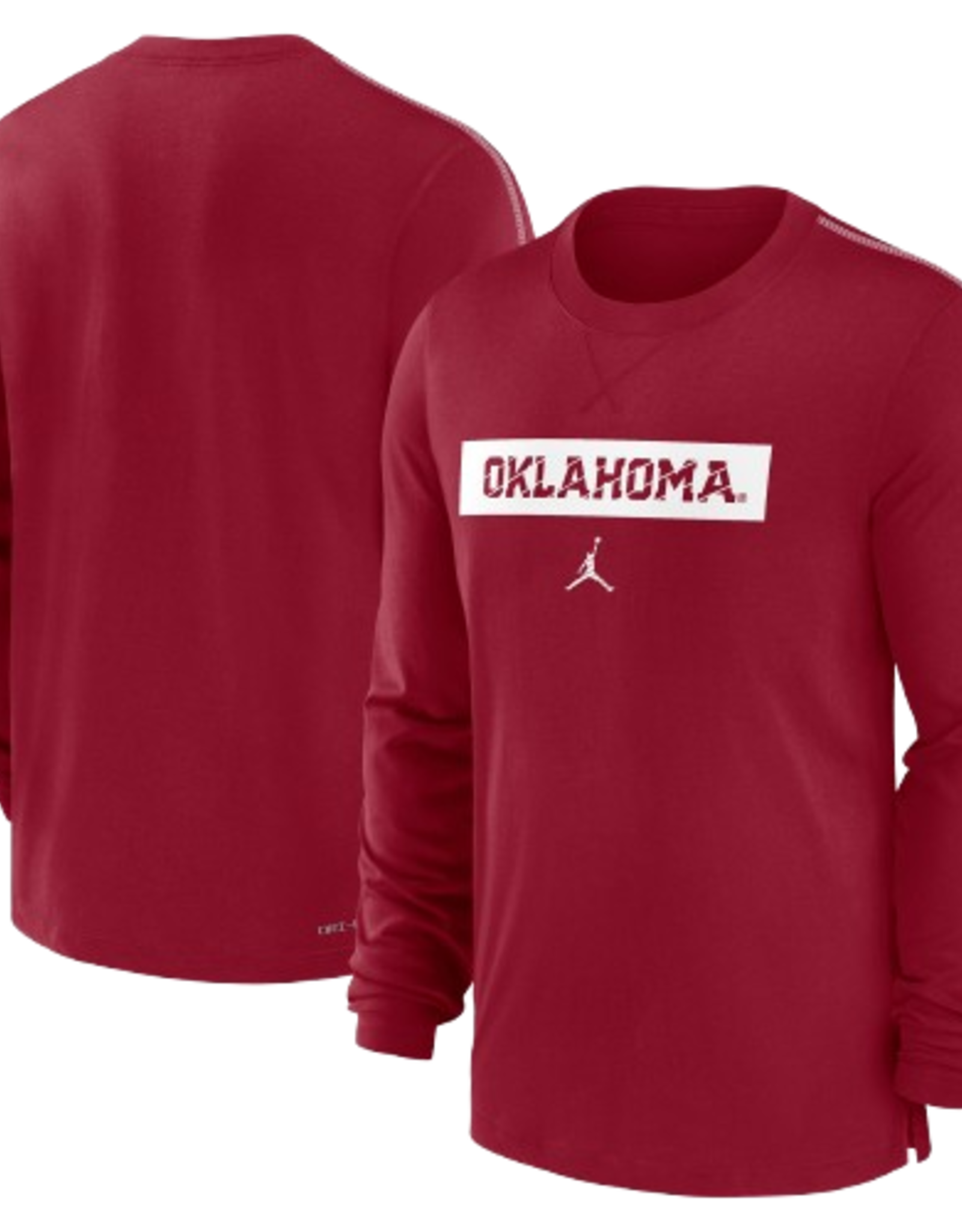 Jordan Men's Jordan Oklahoma Crimson Team Issue LS Player Top