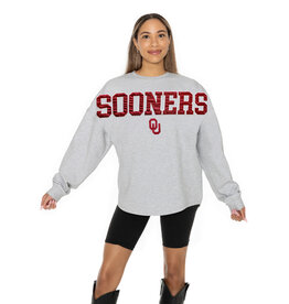 Gameday Couture Womens Sooners Drop Shoulder L/S Tee