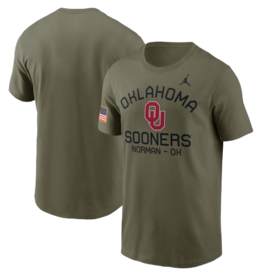 Jordan Men's Jordan Oklahoma Sooners Team Issue Military Appreciation Tee