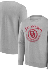 Fanatics Men's OU Laurel Gray Classic Cotton Fleece Crew