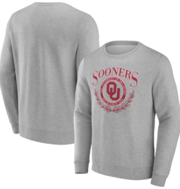 Fanatics Men's OU Laurel Gray Classic Cotton Fleece Crew