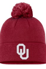 Jordan Men's Jordan Brand OU Crimson Peak Standard Pom Cuff Beanie