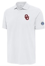 Antigua Men's OU/SEC White Legacy Pique Polo