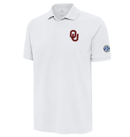 Antigua Men's OU/SEC White Legacy Pique Polo