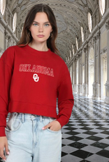 Hype & Vice Women's Crimson Oklahoma OU Homecoming Crew